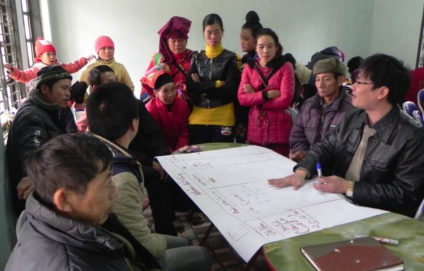 Thai farmers in Son La province participating in a crop-selection workshop. Photo by ICRAF/Mai Thanh Tu.
